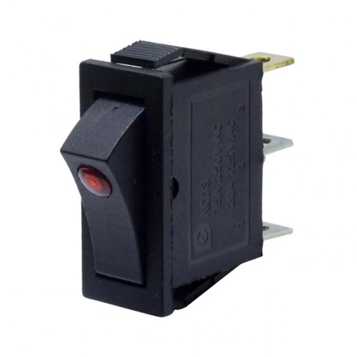 PowerMaster Işıklı Tekli Mercekli Anahtar