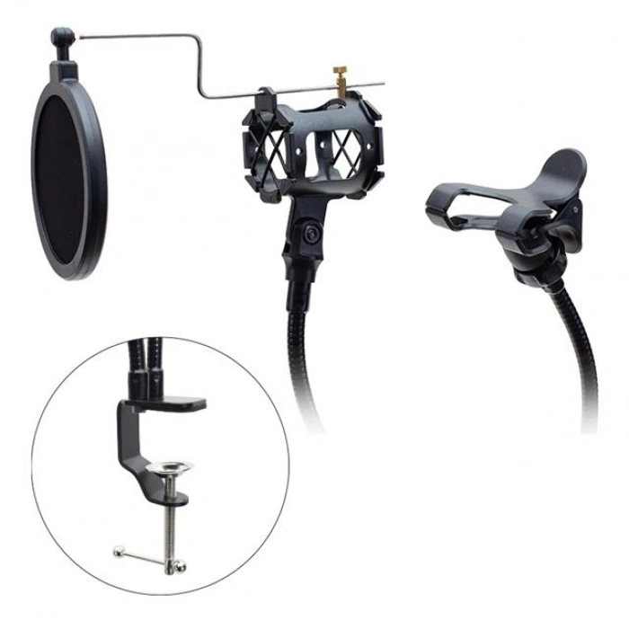 Powermaster KG-24 Bir Telefon Bir Mikrofon Tutacağı