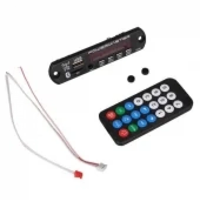 PowerMaster M515 Oto Teyp Dijital Player Board USB/AUX/SD/FM/Bluetooth Kumandalı Mikrofonsuz Oto Teyp Çevirici (12V-500MA)