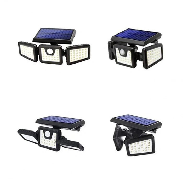 Powermaster MX-W771A Sensörlü 3 Modlu 74 Ledli Solar Aydınlatmalı Duvar Lambası