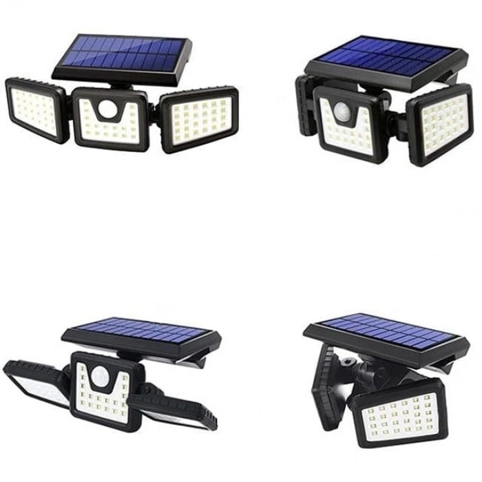 Powermaster MX-W771A Sensörlü 3 Modlu 74 Ledli Solar Aydınlatmalı Duvar Lambası