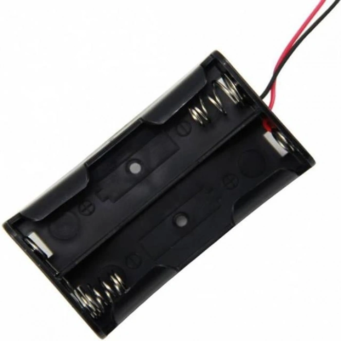Powermaster PM-18650-2 Başlıklı 18650 Pil İçin Kablolu Zıt Yön İkili Pil Yuvası