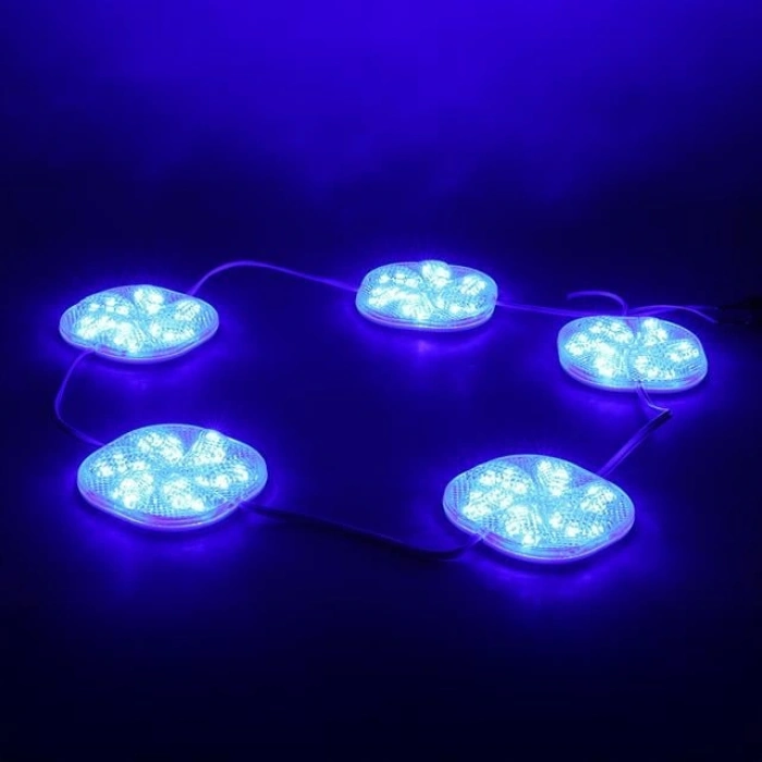 PowerMaster PM-14706 12 Volt 3 Watt Mavi Sabit 6565-2835 Modül Led 65x65x12mm