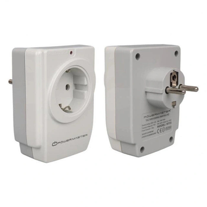 PowerMaster PM-18721 16 Amper - 3680 Watt Tekli Çocuk Korumalı 2 USBLI 1400 Joule Akım Korumalı Priz