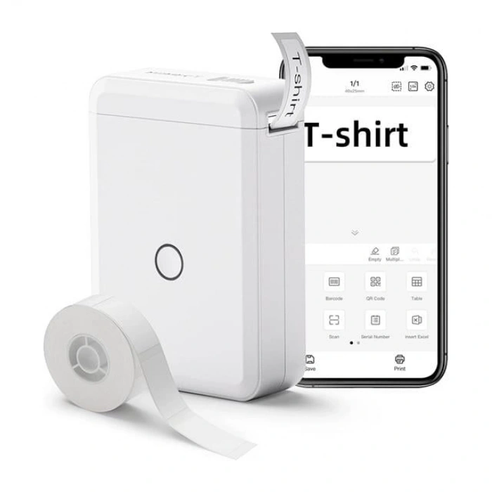 Powermaster PM-20343 Kablosuz Taşınabilir Bluetoothlu Etiket Makinesi