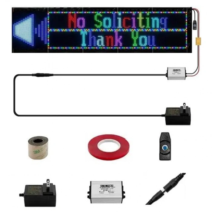 Powermaster PM-23829 23,2x102cm Kayan Yazı Led Tabela