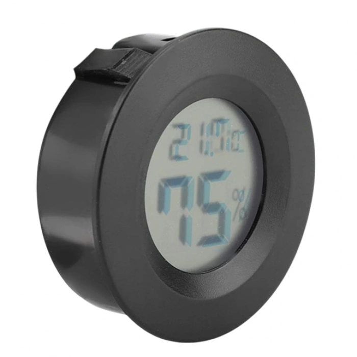 Powermaster PM-24303 Yuvarlak Dijital Mini Nem Ölçer Termometre - Higrometre