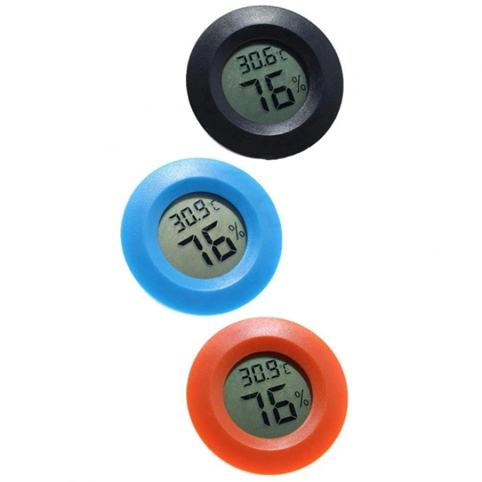 Powermaster PM-24303 Yuvarlak Dijital Mini Nem Ölçer Termometre - Higrometre