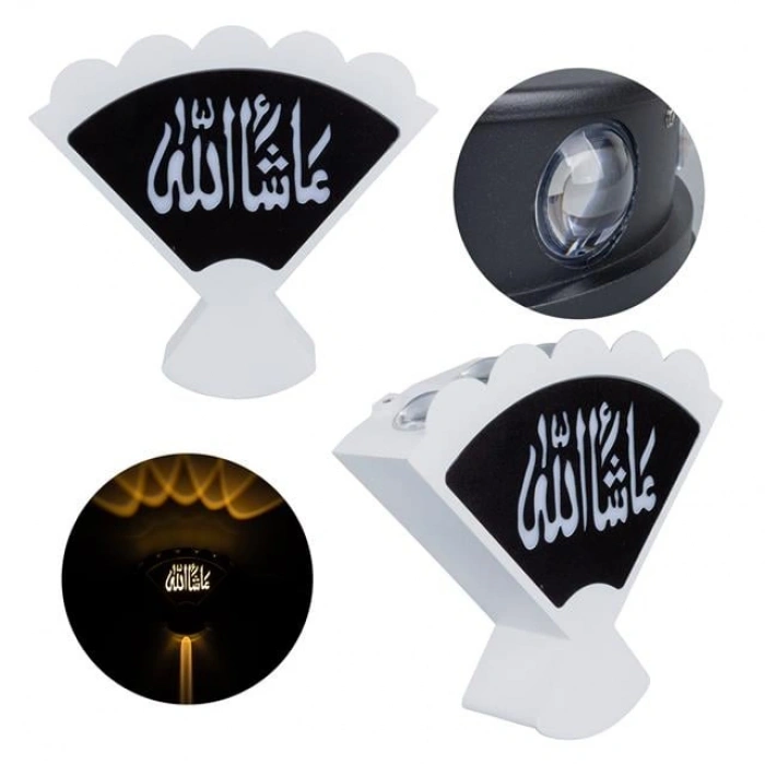 PowerMaster PM-24454 3000K Maşallah Arapça Üçgen Dekoratif LED Duvar Aplik