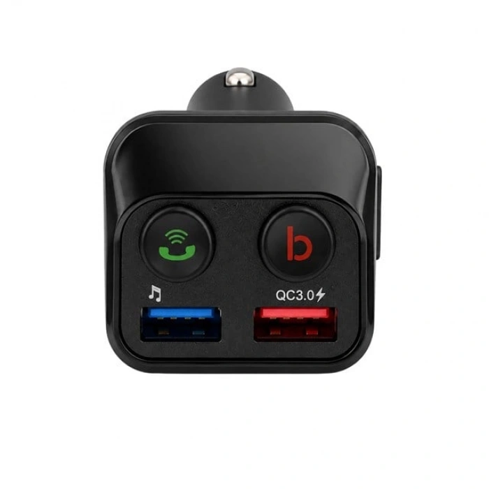Powermaster PM-24634 Bluetooth 5.0 32 Gb Led Ekran USB/BT/TF/Çift USB 3.4 Amper FM Transmitter