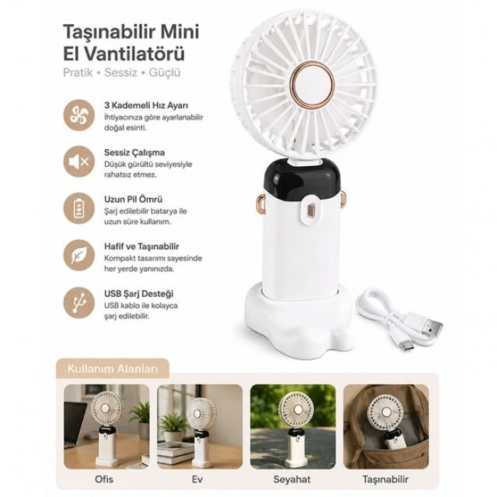 Powermaster PM-25101 Beyaz Kokulu Fan Vantilatör