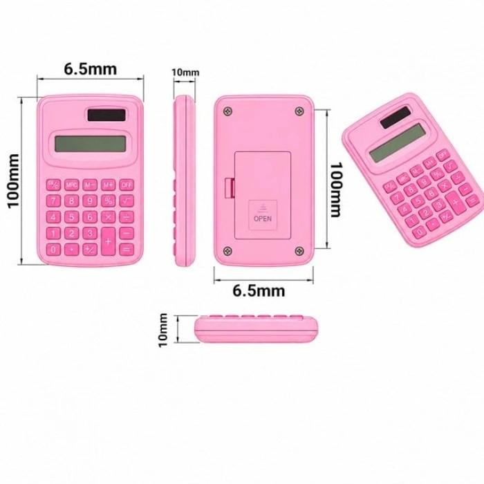 PowerMaster PM-25421 Pembe Mini Hesap Makinesi