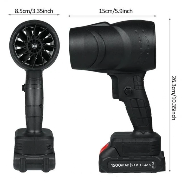 PowerMaster PM-26235 48V 4000mAh Mini Jet Turbo Hava Üfleyici Fan