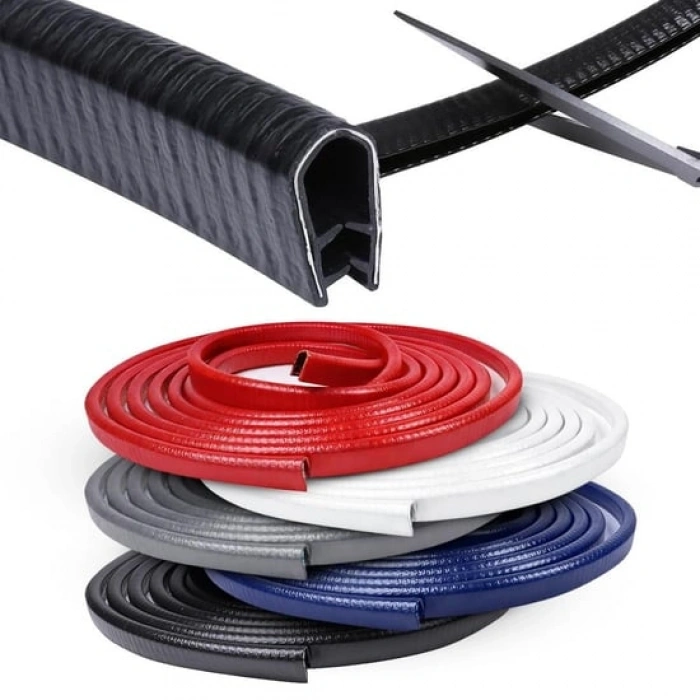 Powermaster PM-26301 U Tip Arac Kapı Çarpma Çizik Engelleyici Koruyucu 5MT Şerit - Gri