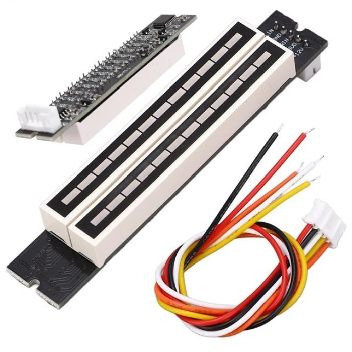 PowerMaster PM-26793 12Bit Led Müzik Seviyesi Gösterge Modülü Turuncu Kırmızı DC12Volt