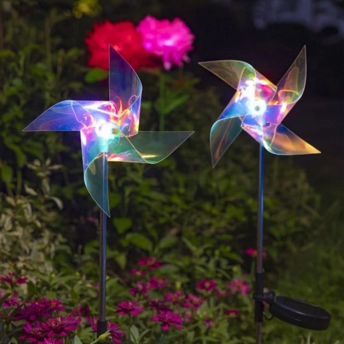 Powermaster PM-29310 Dc 5 Volt Solar Rüzgar Gülü Led Bahçe Aydınlatma 2li Paket