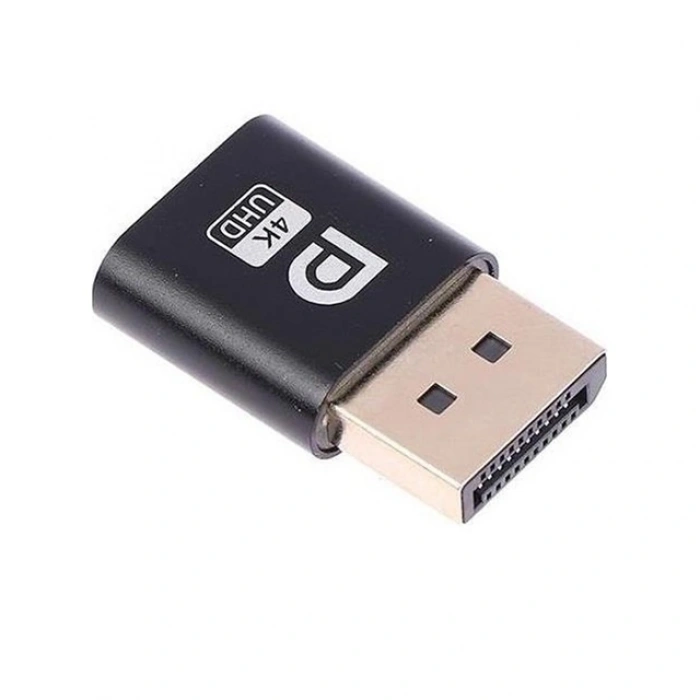 Powermaster PM-29415 Displayport 4K Uhd Dummy Plug Sanal Monitör Ekran Kartı Emülatörü