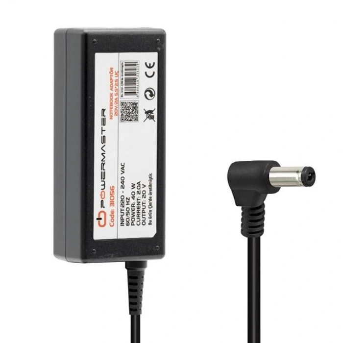 Powermaster PM-31056 20 Volt - 2 Amper 5.5*2.5 Mm Uçlu Adaptör (Lenovo Ibm Notebook)