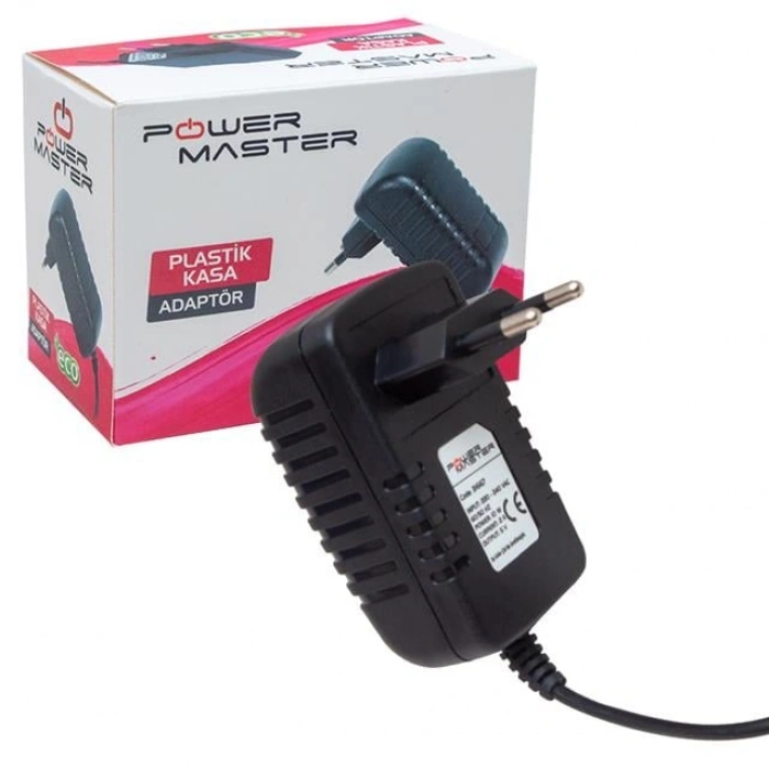 Powermaster PM-31667 5 Volt - 2 Amper 3.5*1.35 Mm Uçlu Plastik Kasa Priz Tipi Adaptör (Android Box İçin)
