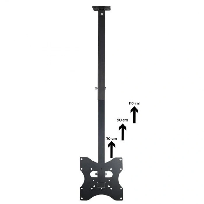 PowerMaster PM-32 Led/Lcd/Plazma 70-90-110 CM Dar Ağız 45 Derece Açılı Tavan TV Askı Aparatı