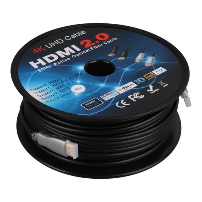PowerMaster PM-32807 50 Metre HDMI 2.0 Görüntü Ses Kablosu 3D 4K Ultra HD (4096x2160@60Hz)