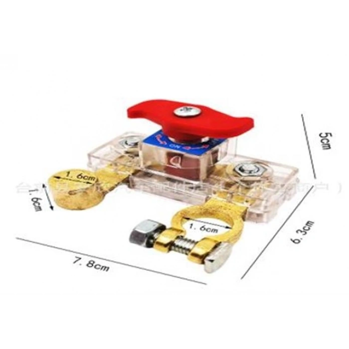 Powermaster PM-37872 Şeffaf Muhafazalı Çevirmeli Araç Oto Akü Kutup Başı Şalteri