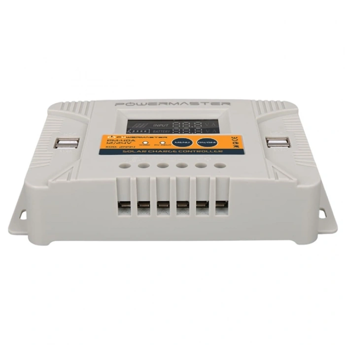 Powermaster PM-40A 12V-24V 40 Amper 4 USB Çıkışlı Dijital Ekranlı Solar Şarj Regülatörü