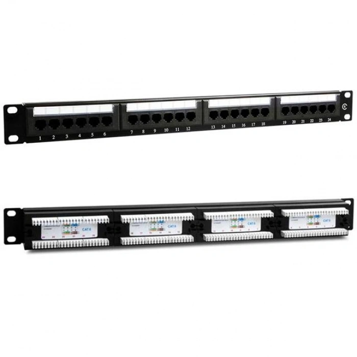 Powermaster PM-4494 24’Lü Utp Cat6 Patch Panel