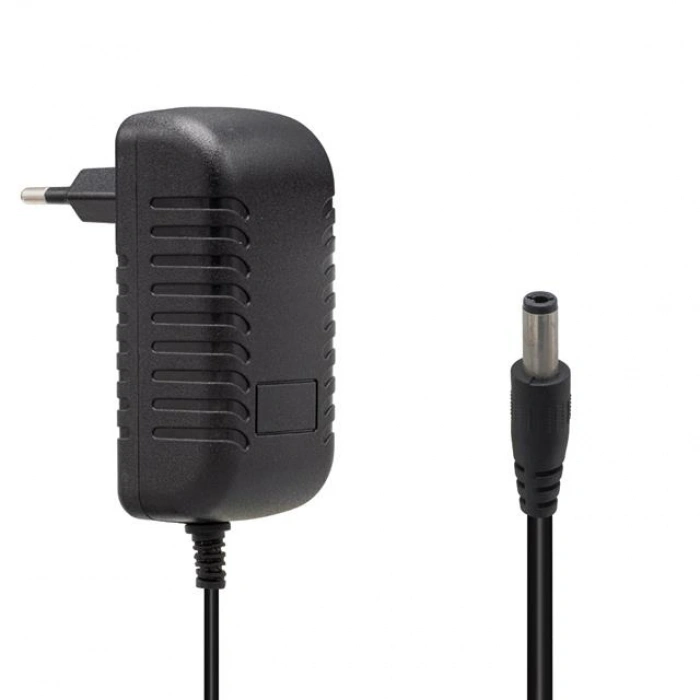 Powermaster PM-4531 12 Volt - 2 Amper 5.5*2.5 Mm Uçlu Plastik Kasa Priz Tipi Adaptör