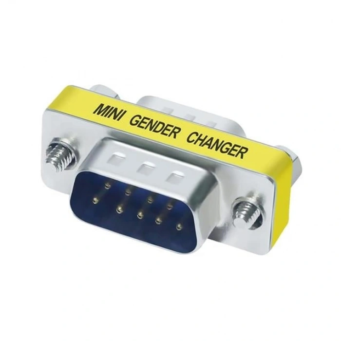 PowerMaster PM-5455 DB9 RS232 Erkek-Erkek (M2M) 9 Pin Çevirici Ara Adaptör