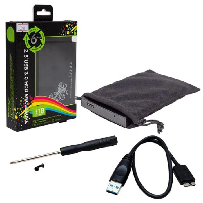 Powermaster PM-5791 2.5 SATA USB 3.0 Harici Harddisk Kutusu