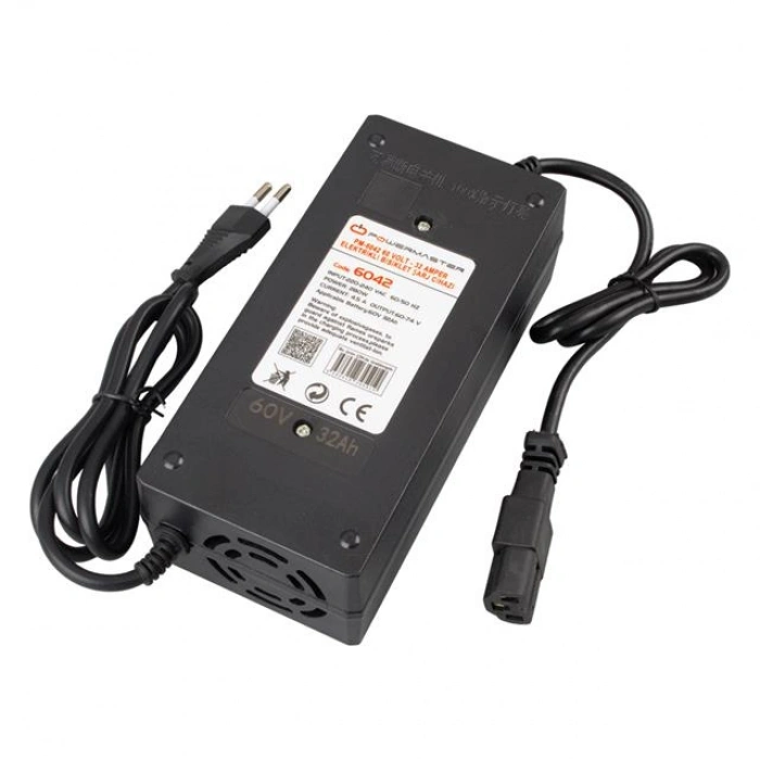 Powermaster PM-6042 60 Volt - 32 Amper Elektrikli Bisiklet Şarj Cihazı