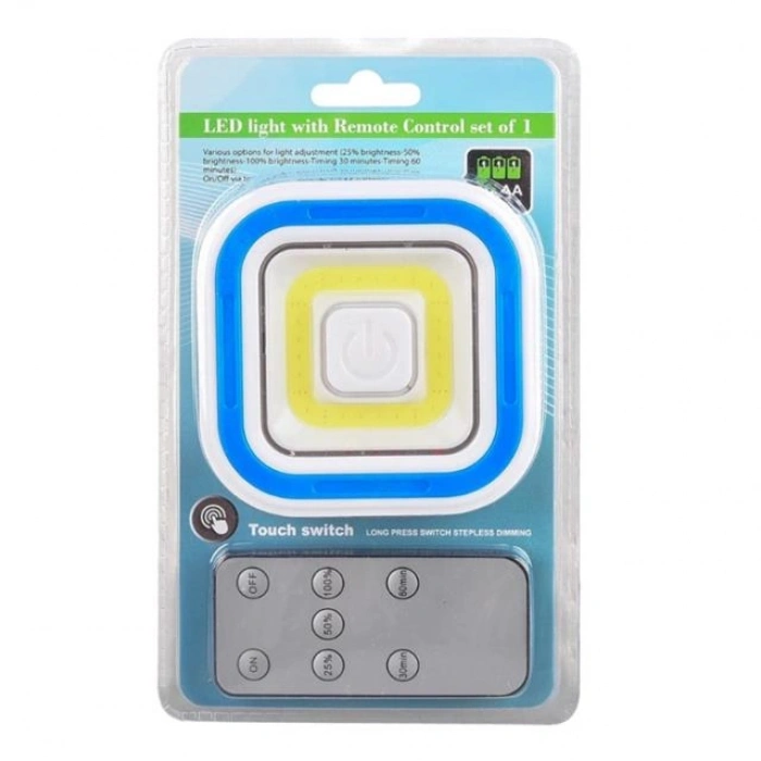 Powermaster PM-6937 Cob Ledli Pilli Uzaktan Kumandalı Tekli Lamba