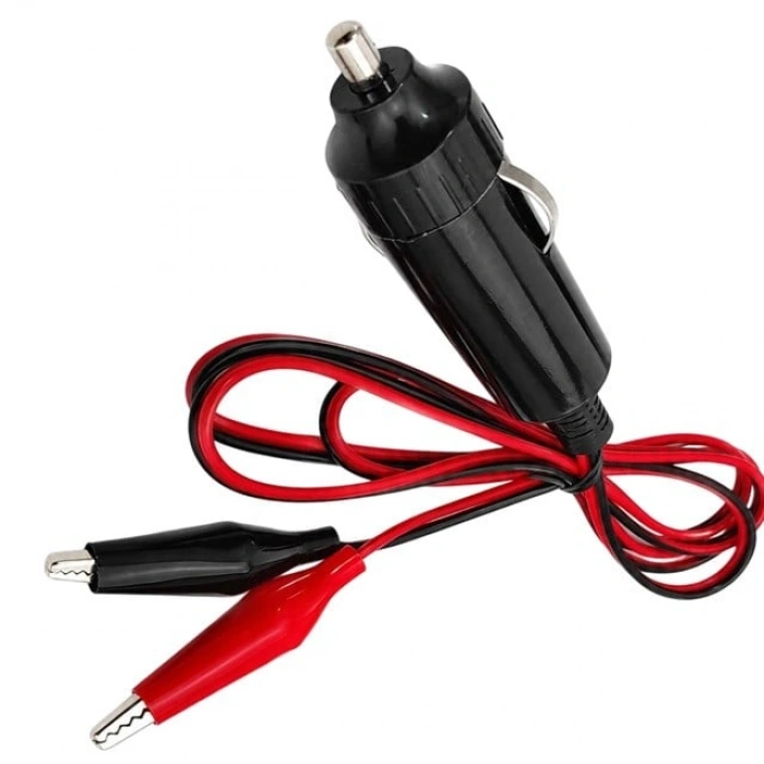 PowerMaster PM-7799 Krokodil Uçlu Araç Çakmak Fişi 1 Metre Kablolu