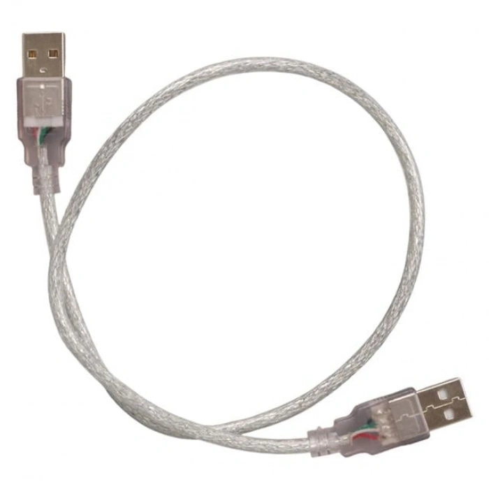 Powermaster PM-8609 Şeffaf 50 Cm Usb Erkek-Erkek Kablo