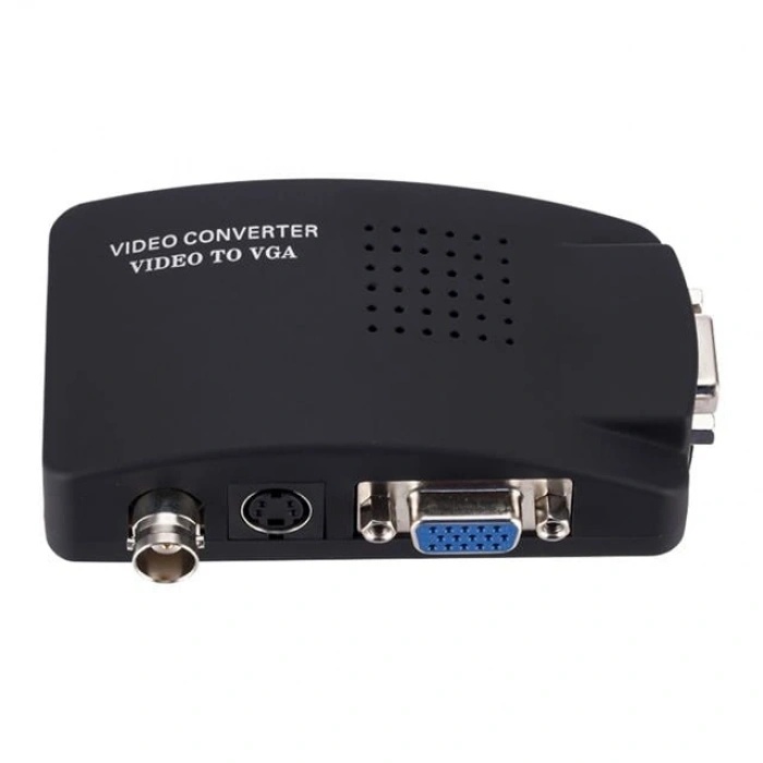 Powermaster PM-983 BNC S-Video VGAdan VGAya Görüntü Dönüştürücü 1080P Destekli