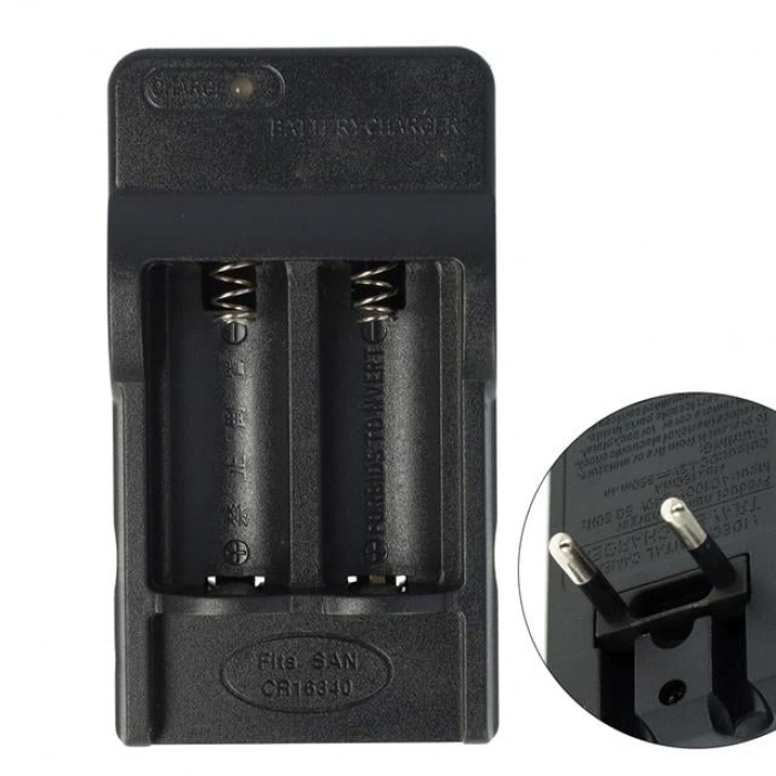 PowerMaster PMR-W018 4.2 Volt 650 mAh 16340 Pil Şarj Cihazı