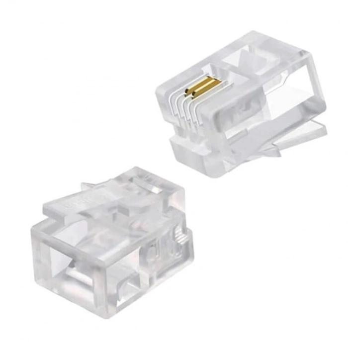 Powermaster RJ11 Telefon Soketi 6P/2C (100 Adet)