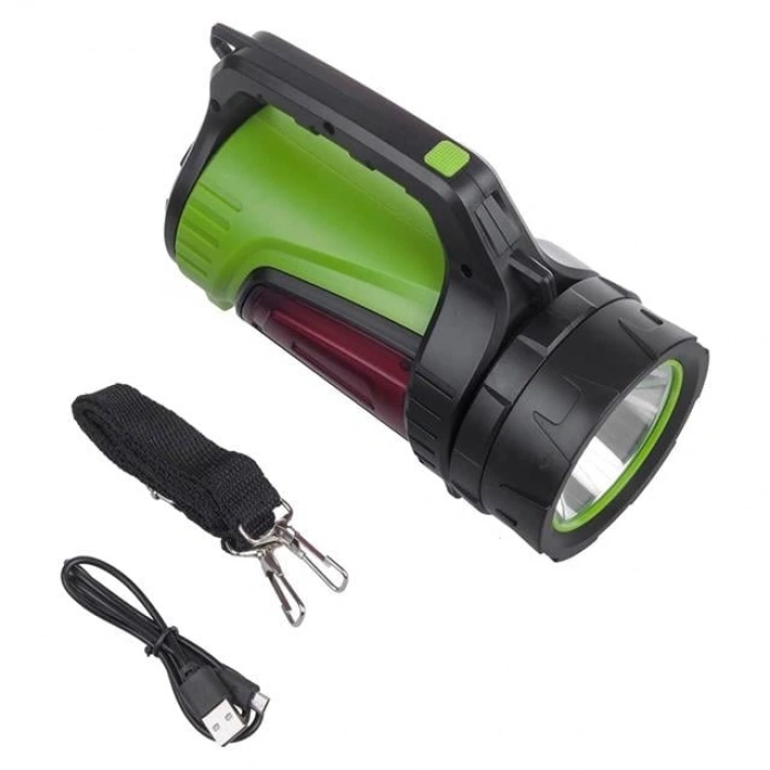Powermaster Şarjlı Ledli Uzun Menzilli Kamp Tipi Işıldak Fener  JS-881B