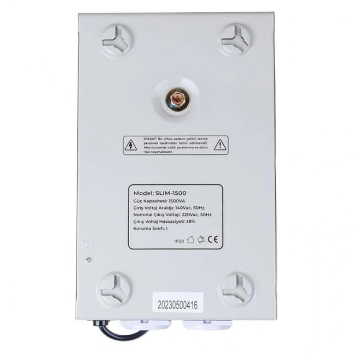 Powermaster SLIM-1500 Otomatik 1500 Watt Voltaj Kombi Regülatörü