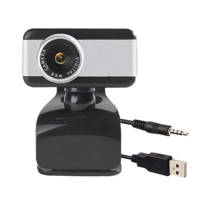 Powermaster Tak-Çalıştır 2 MP Mikrofonlu 480P Usb Webcam PC Kamera PM-2433