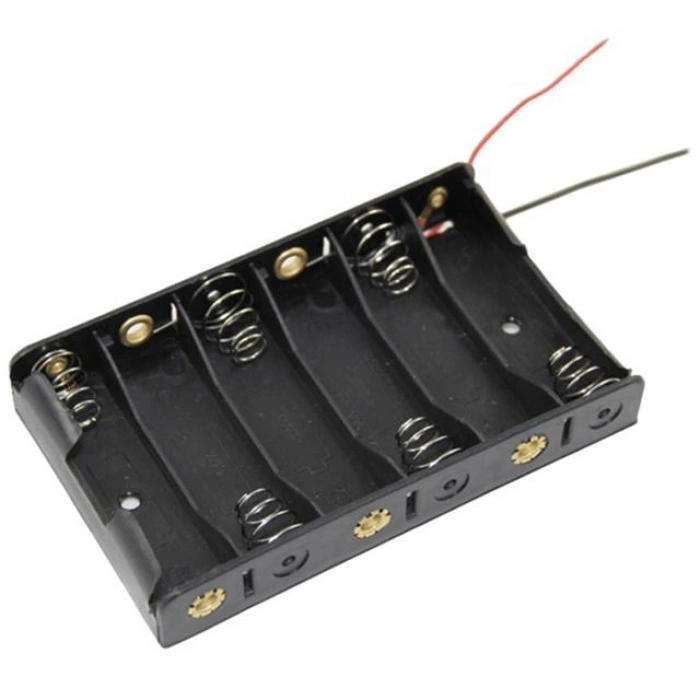 Powermaster Yan Yana 6lı AA Pil Yuvası (IC-234B)