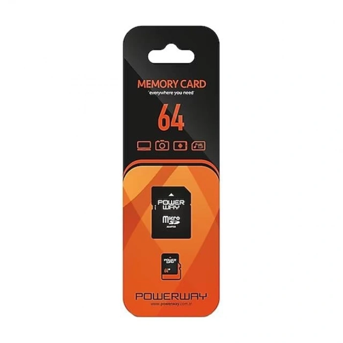 Powerway PWR-64 64GB Micro SD Hafıza Kartı