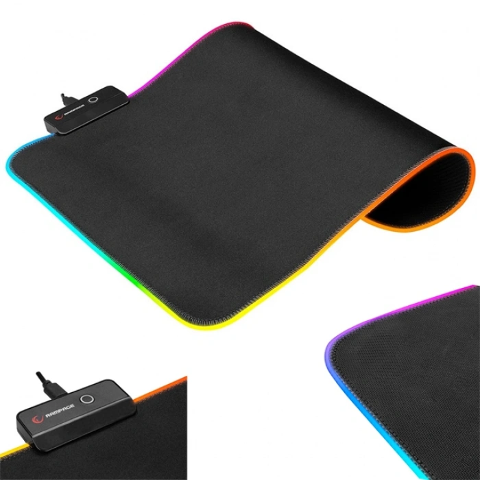 Rampage MP-21 Pulsar M Rgb Ledli 252X328X3 Mm Siyah Oyuncu Mouse Pad