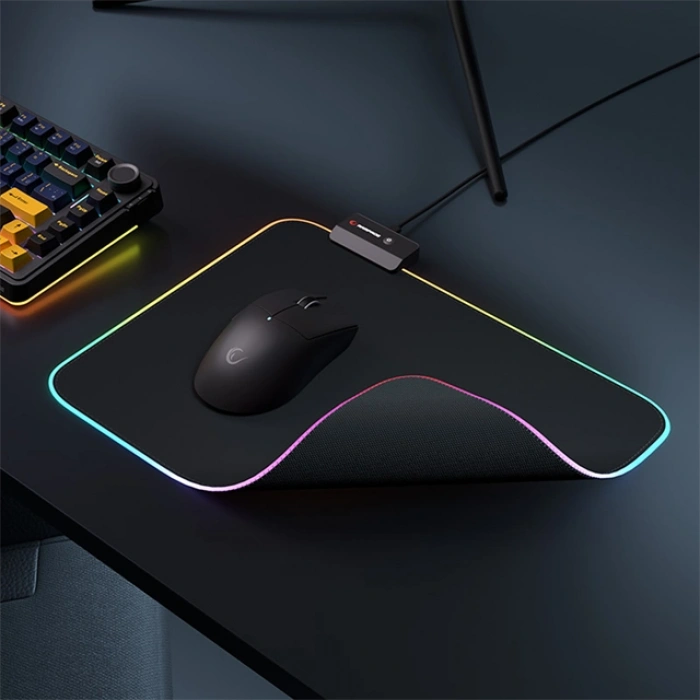Rampage MP-23 Blitz M Rgb Ledli 252X328X3 Mm Siyah Oyuncu Mouse Pad