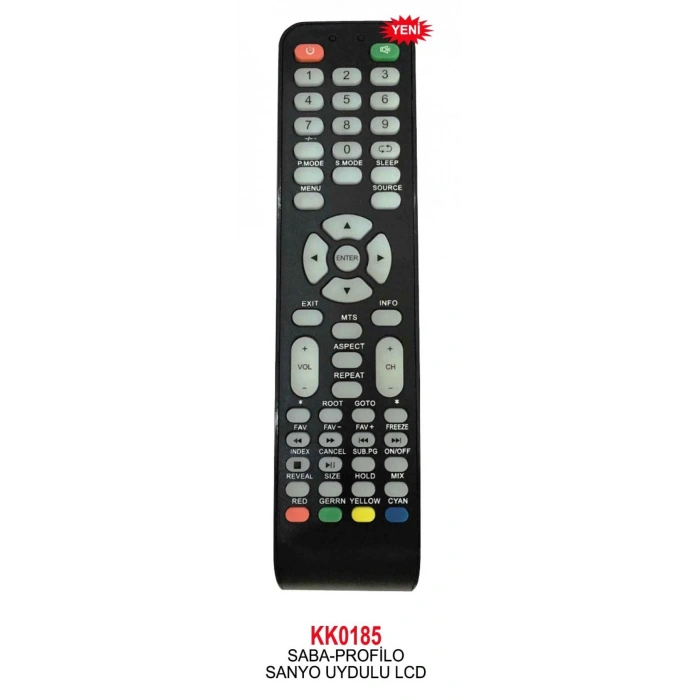 SABA-PROFİLO-SANYO UYDULU LCD SKYTECH LCD LED TV KUMANDA - SWAT KR0185