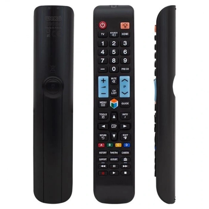 Samsung RM-D1078 - UE40F6470 - 49KS9500 - UE55KU7350UXTK - UE60KU7000UXTK Source Tuşlu Lcd Led Tv Kumandası