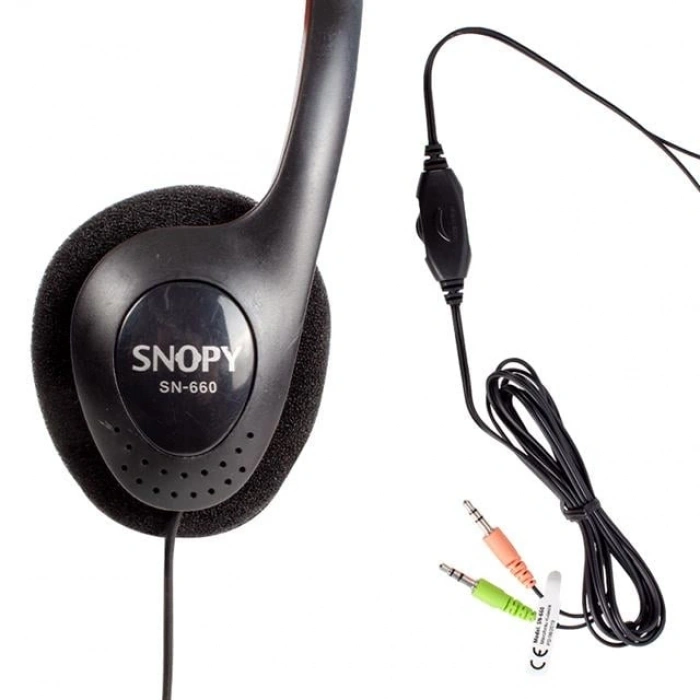 Snopy SN-660 Multimedya Mikrofonlu Kulaklık