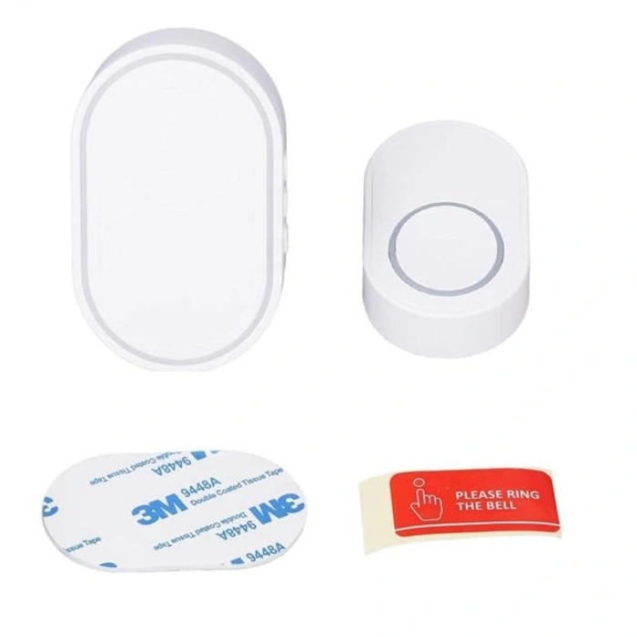 Sunup SN-22165 Kablosuz Akıllı Kapı Zili LED Görsel Uyarı 38 Melodili