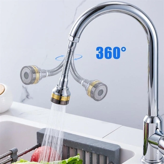 Sunup SN-29319 Üç Kademe Hız Ayarlı Su Akış Kontrollü Musluk Başlığı